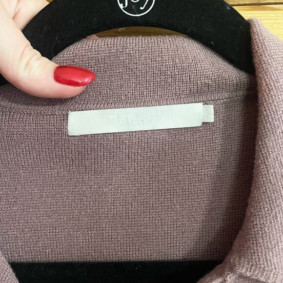 One Grey Day Button down Grey Sweater small - Picture 3 of 5